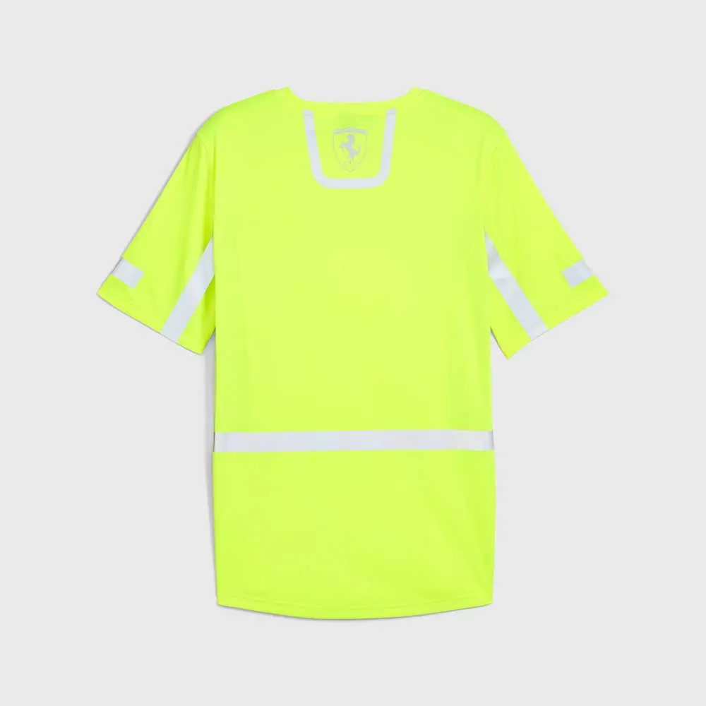Scuderia Ferrari F1 Mens Team Setup Tee 2024 Safety Yellow 2