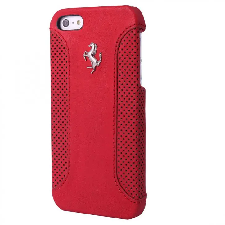 Ferrari F12 Iphone 5C Red Leather Hard Case 1