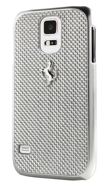 Ferrari Gt Samsung Galaxy S5 Carbon Fiber White Case 1
