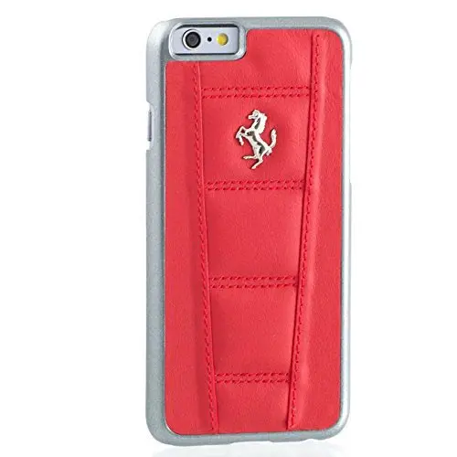 Ferrari 458 Iphone 6/6S Red Leather Case 1