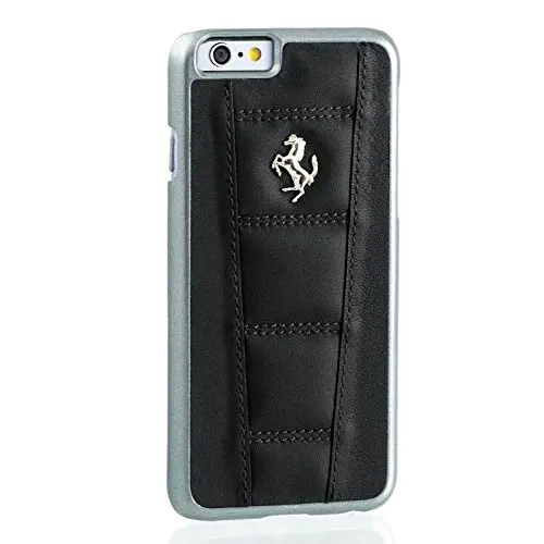 Ferrari 458 Iphone 6/6S Black Leather Case 1
