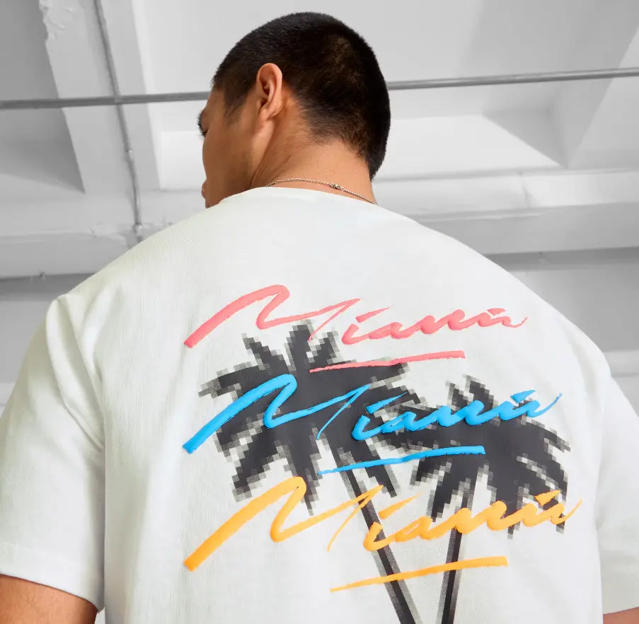 Puma Ferrari Miami Gp Graphic Tee White 1