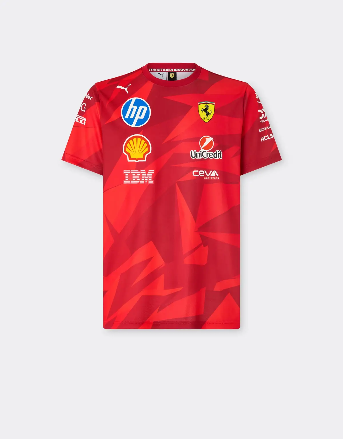 Scuderia Ferrari F1 Las Vegas Team Tee Shirt Red 1