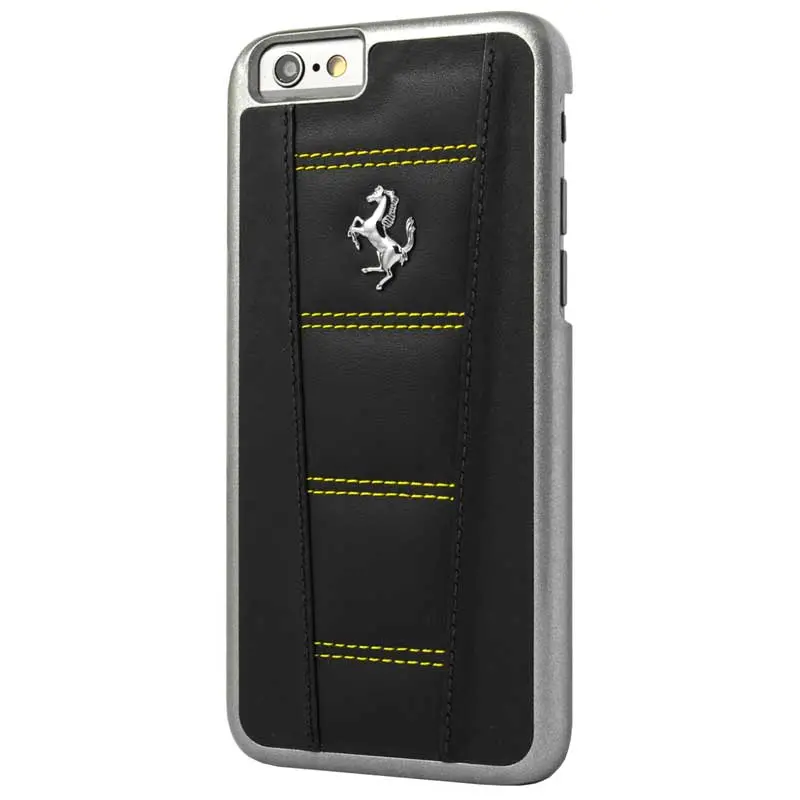 Ferrari 458 Black-Yellow Stitch Iphone 6/6S Plus 1