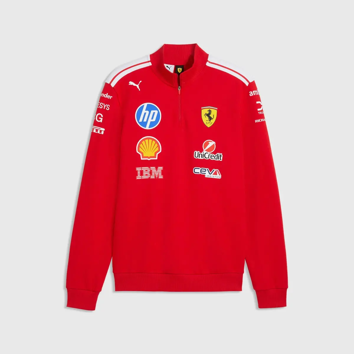 Scuderia Ferrari F1 Team 1/4 Zip Sweater Red 1