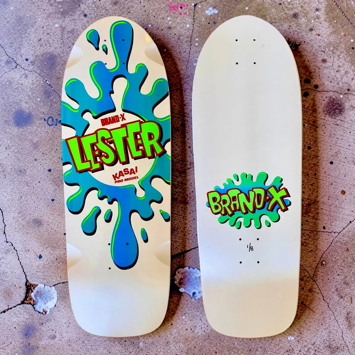 Lester Kasai 10”X30 Limited Edition, Hand-Painted Deck (1 Of 8) 1