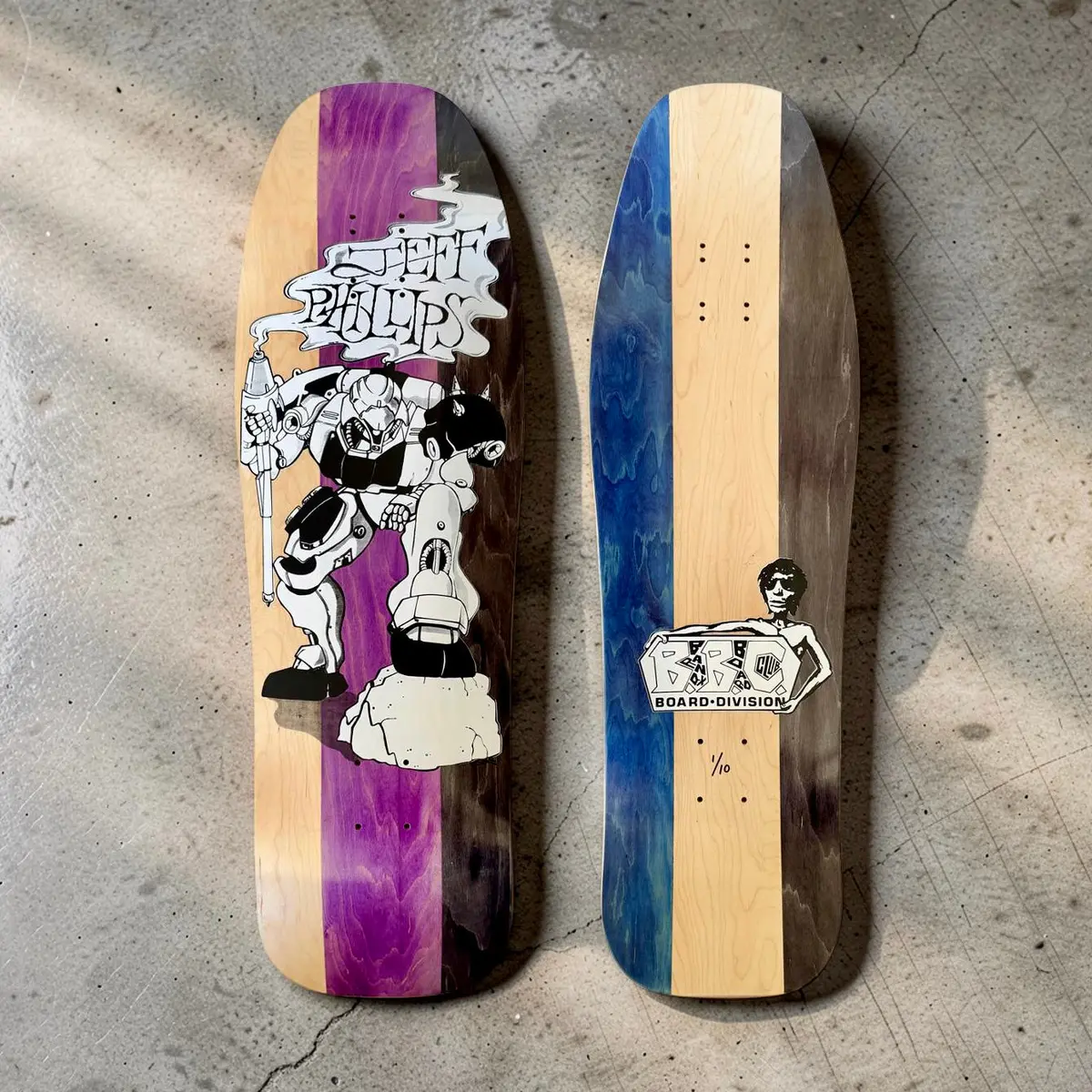Jeff Phillips Bbc Gundam Limited Edition, Hand-Painted Deck (1 Of 10) 1
