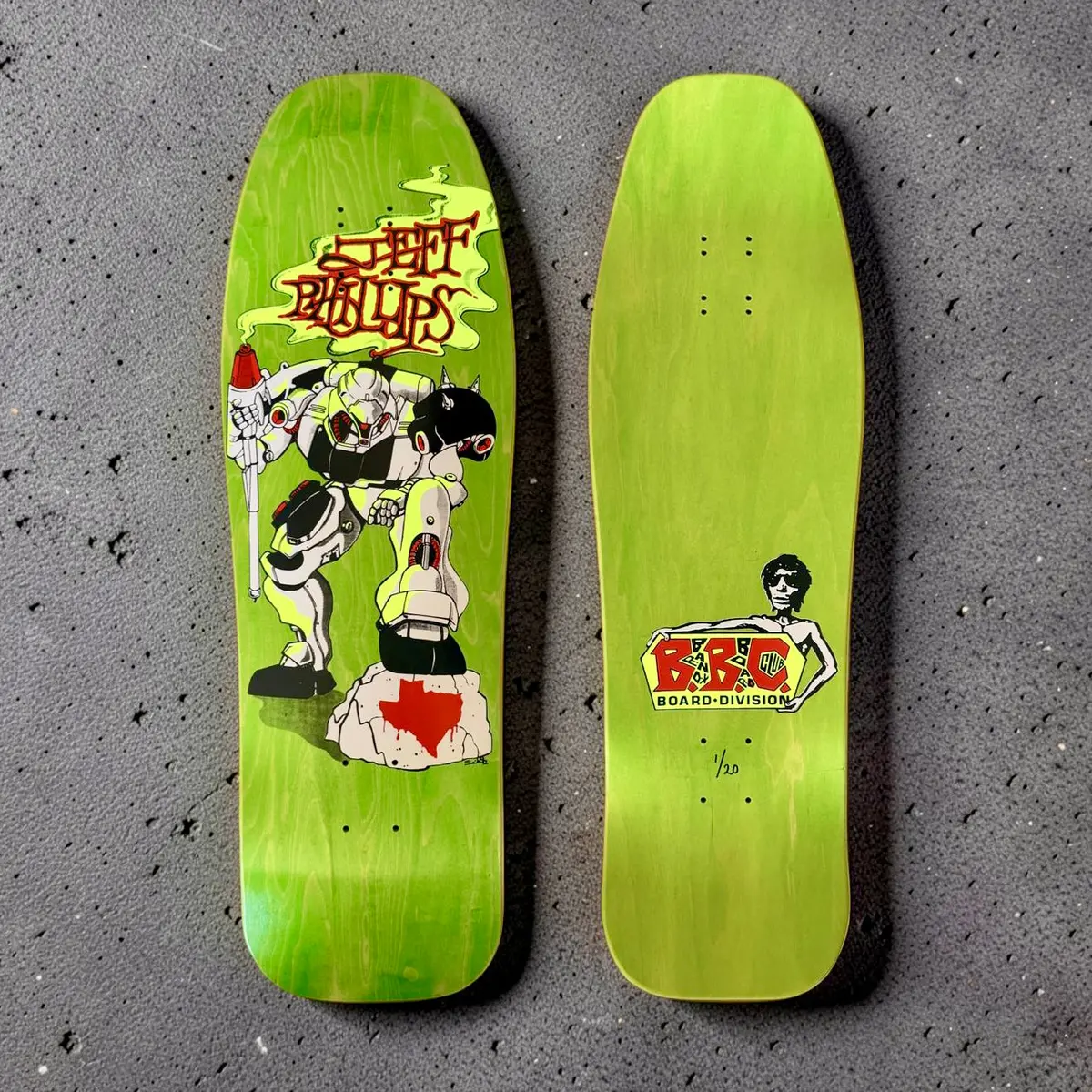 Jeff Phillips Bbc Gundam Limited Edition, Hand-Painted Deck (1 Of 20) 1