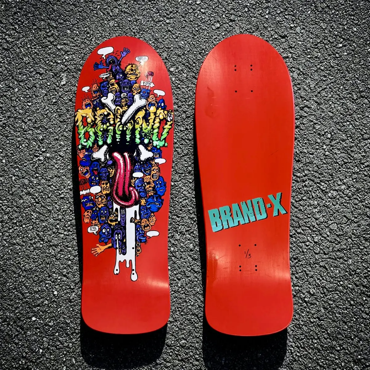 Riot Stick, Limited Edition Deck 10"X30.25" Hand-Painted 1