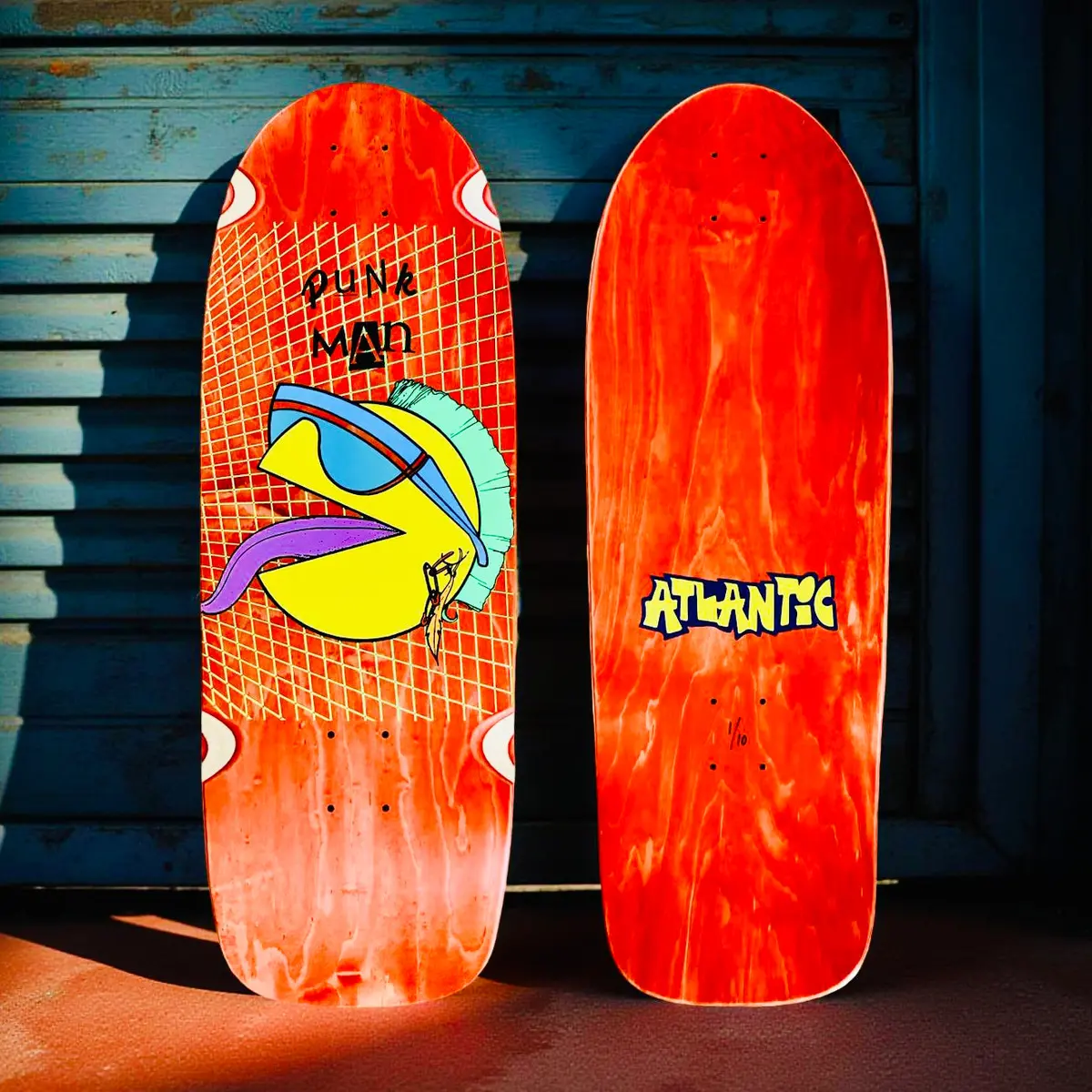 80S Punk Man 10”X30” Limited Edition, Hand-Painted Deck (1 Of 10) 1
