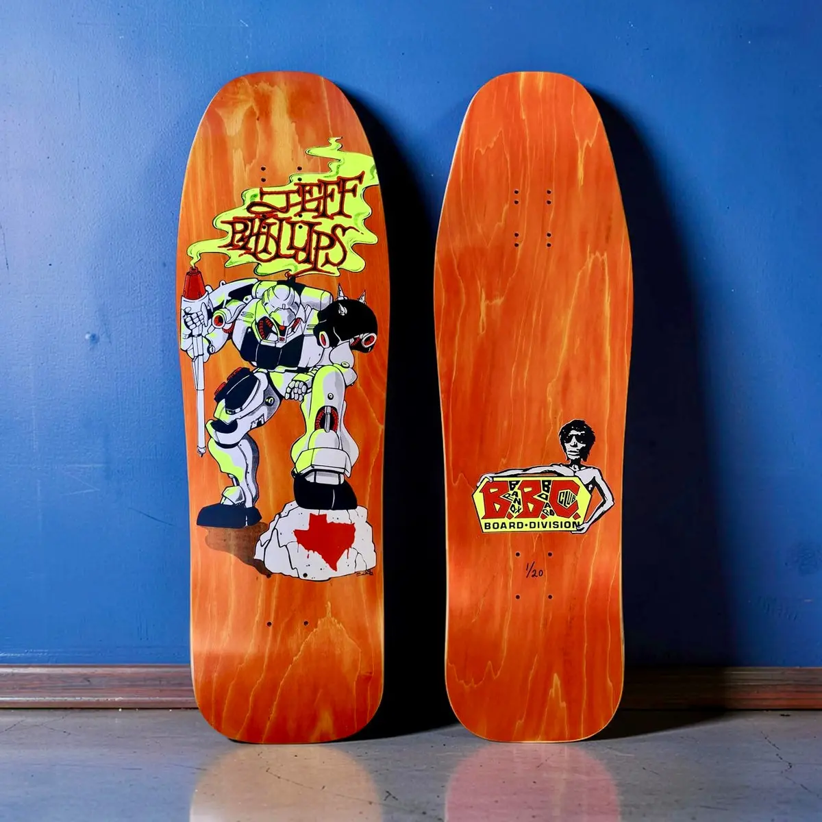 Jeff Phillips Bbc Gundam Limited Edition, Hand-Painted Deck (1 Of 20) 1