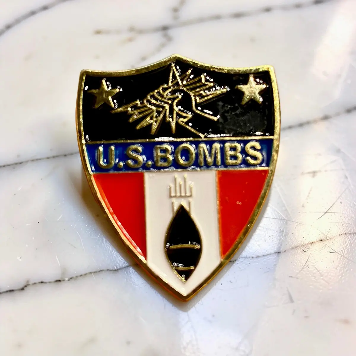 Us Bombs Shield Pins 1