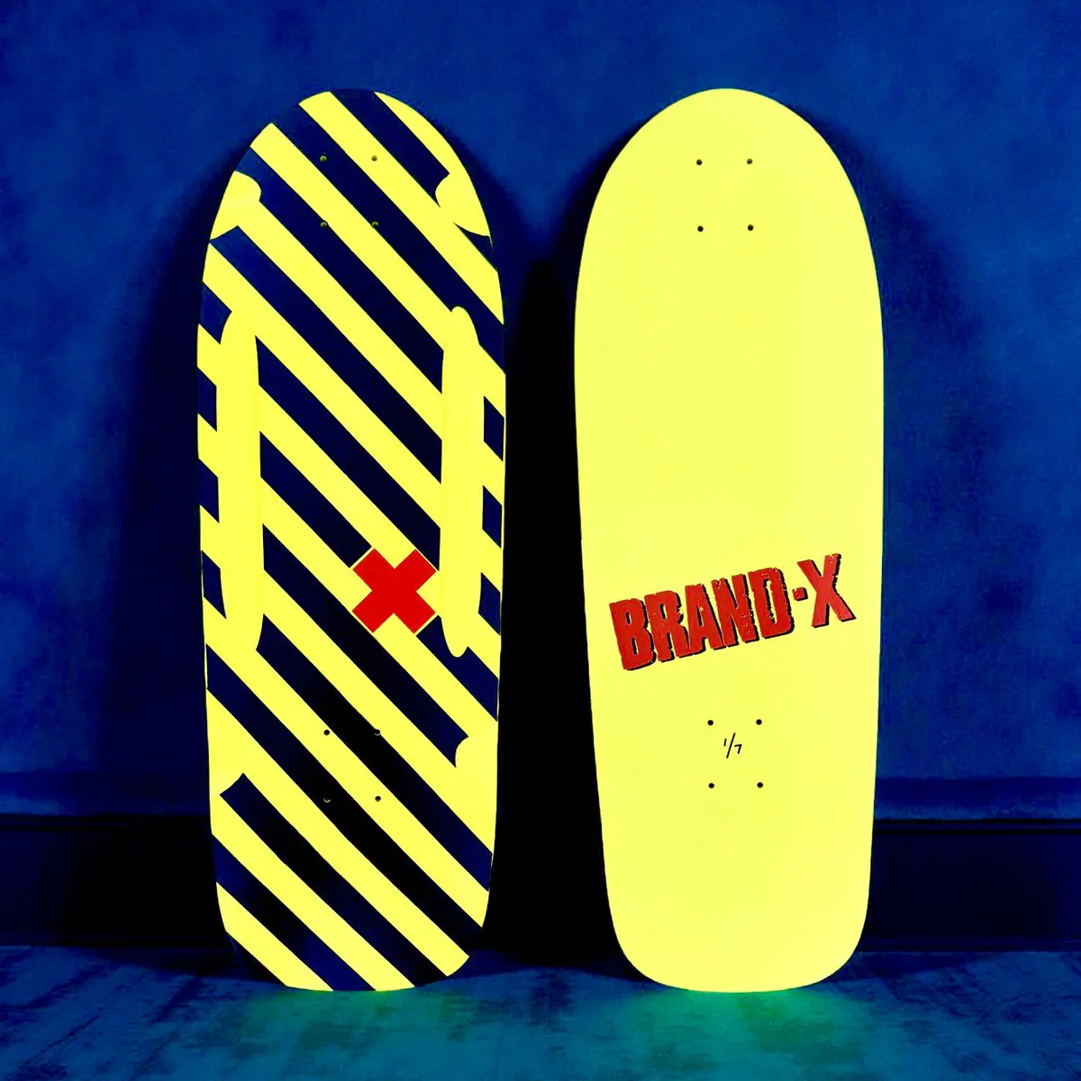 Blemished: Vertical Hold 10"X30" Routed, Hand-Painted Deck (1 Of 7) 1