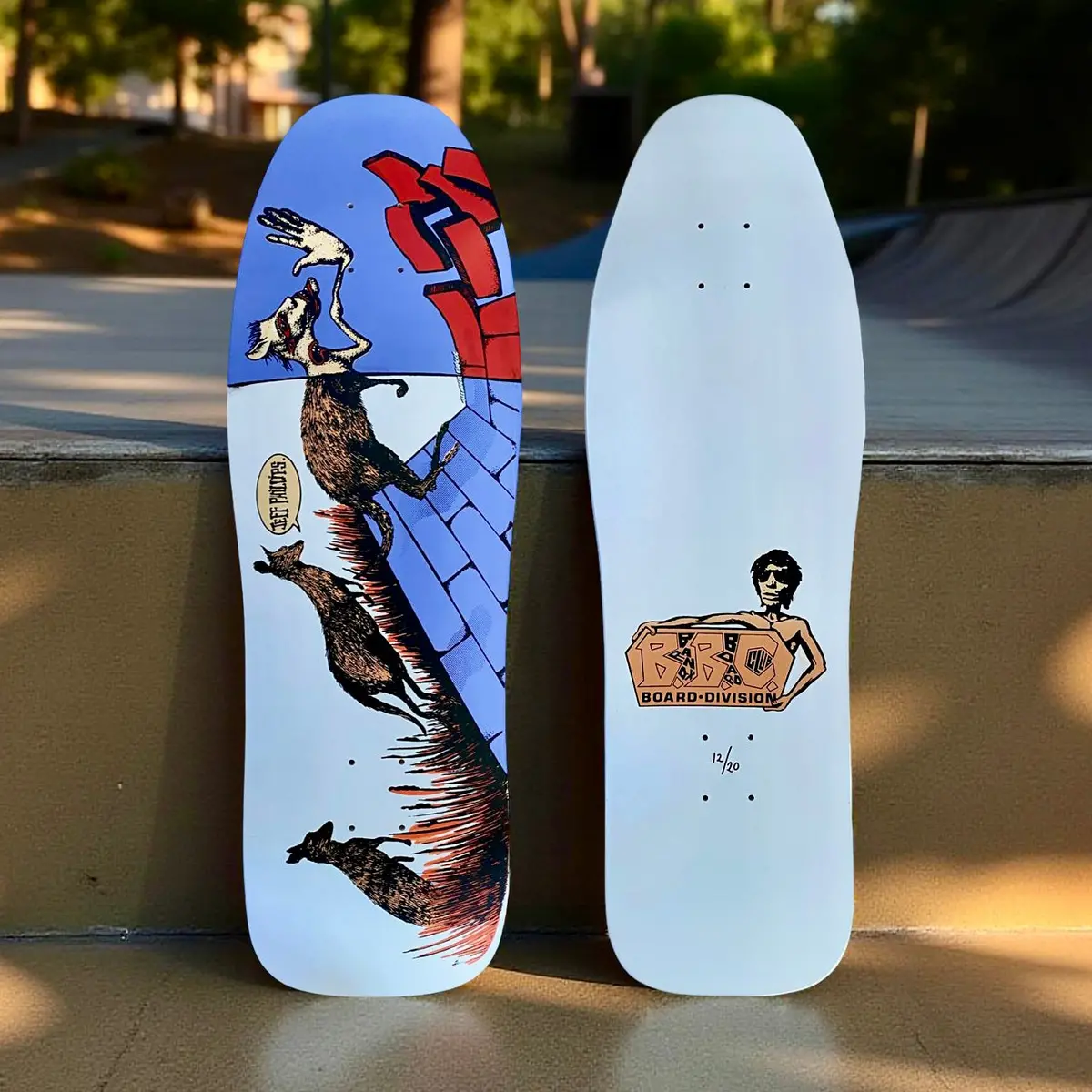 Jeff Phillips Kangaroo Limited Edition Bbc Deck, Hand-Painted 10"X31" (1 Of 20) 1