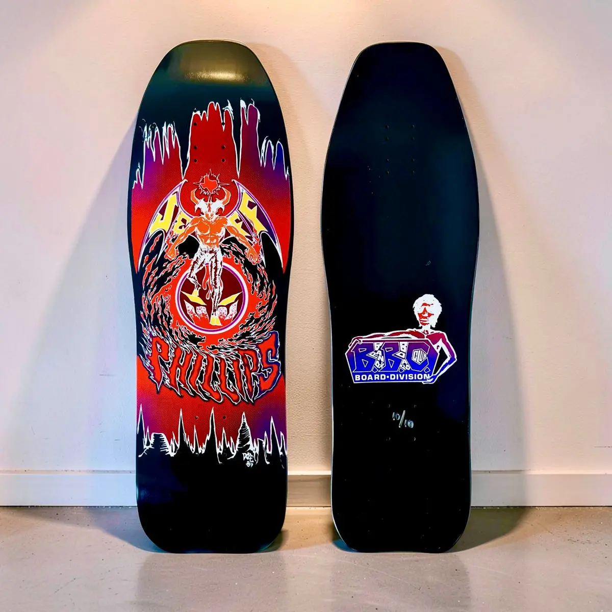 Jeff Phillips Devilman Reverse Limited-Edition, Hand-Painted Bbc Deck (1 Of 10) 1