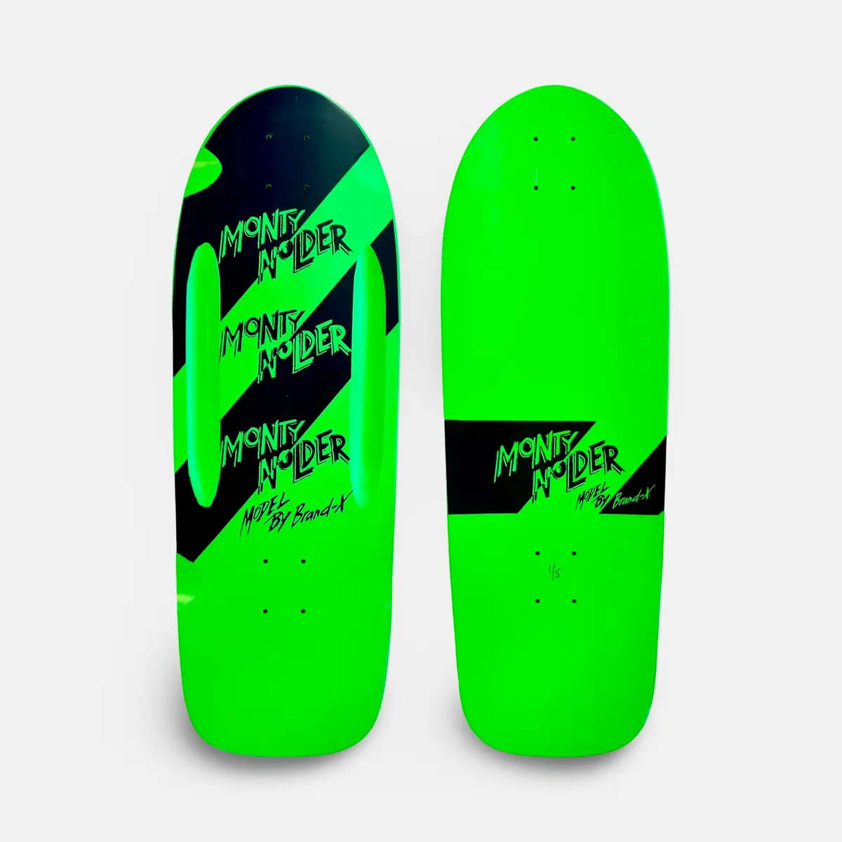 Monty Nolder Stripes Limited Edition Routed Deck 10”X30” Hand-Painted (1 Of 5) 1