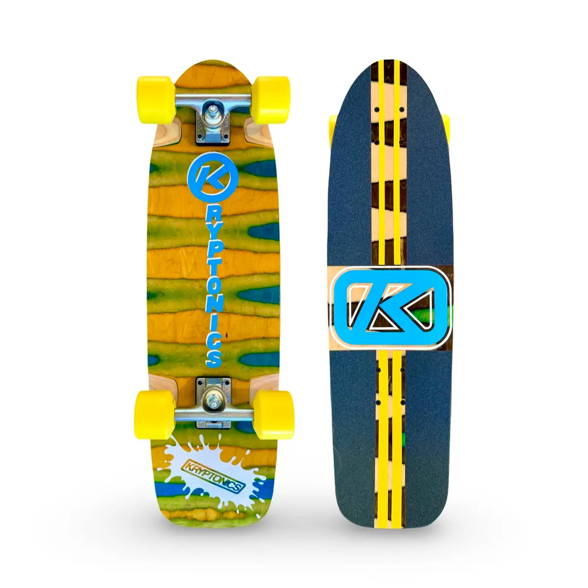 Kryptonics/Sims Unique Hand-Painted Cruiser Skateboard – Deck or Full Complete, 8.5" × 31", One-of-a-Kind - Image 3