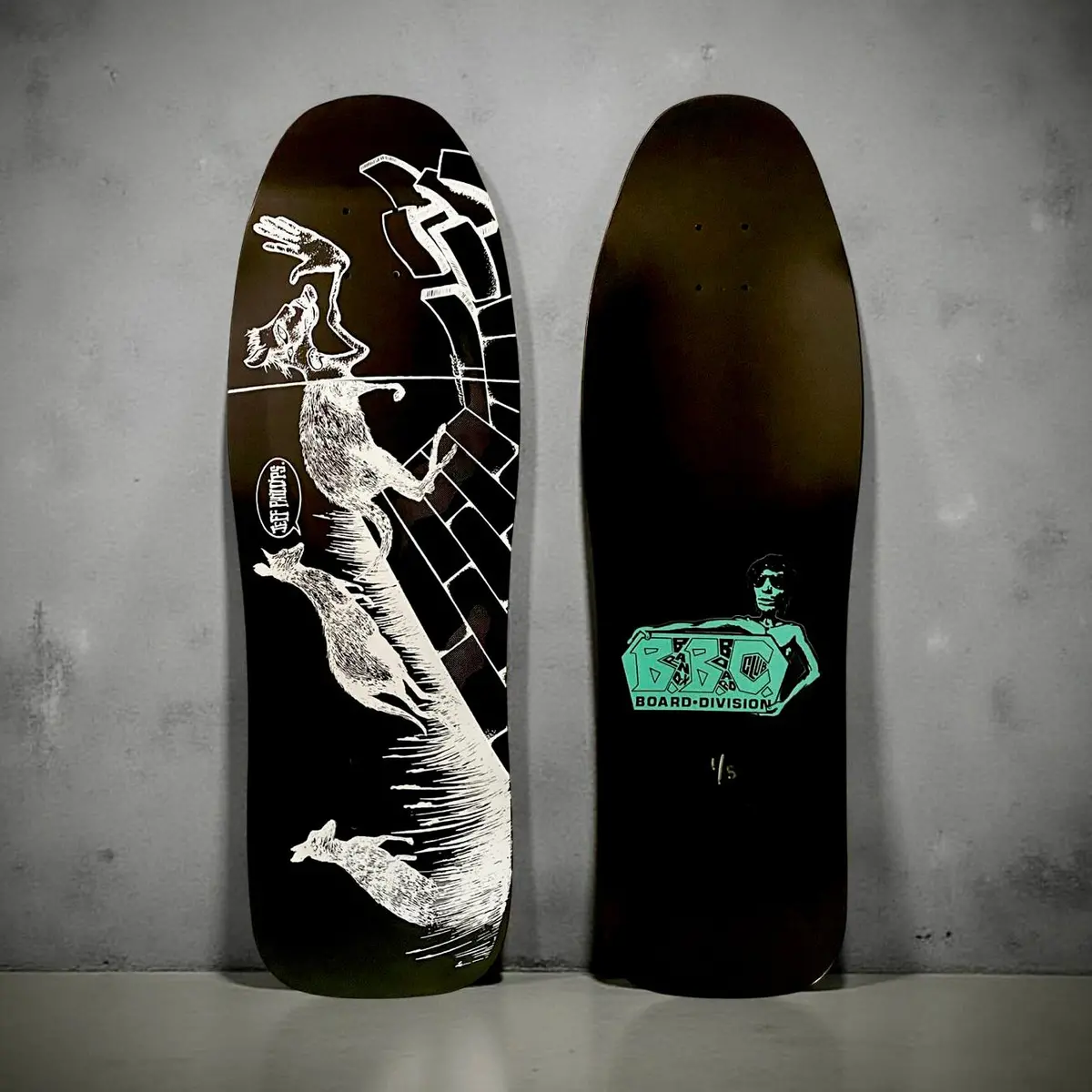 Jeff Phillips Kangaroo Limited Edition Bbc Deck, Hand-Painted 10"X31" (1 Of 5) 1
