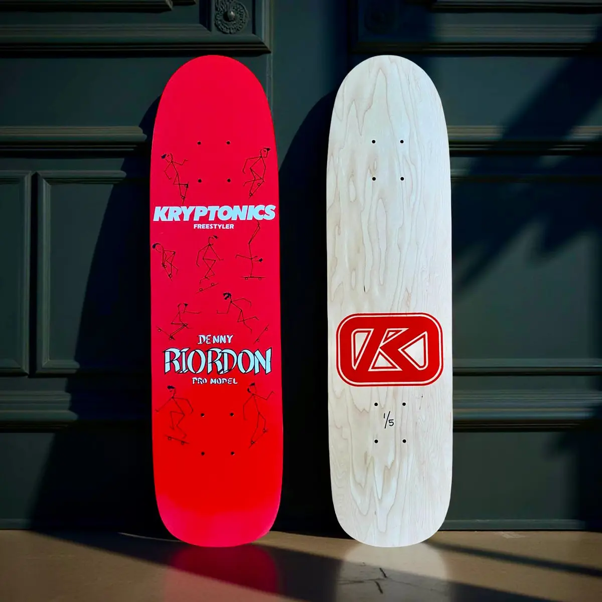 Denny Riordon Stick Man Freestyle Limited Edition Deck 7.3”X27.75” Hand Painted (1 Of 5) 1