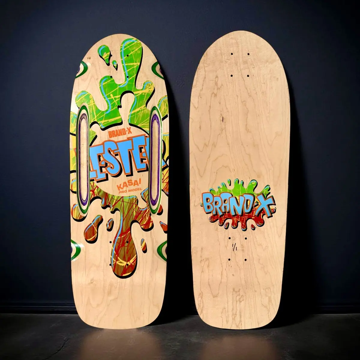 Lester Kasai 10”X30” Hand-Painted, Routed One Of A Kind Deck (1 Of 1) 1