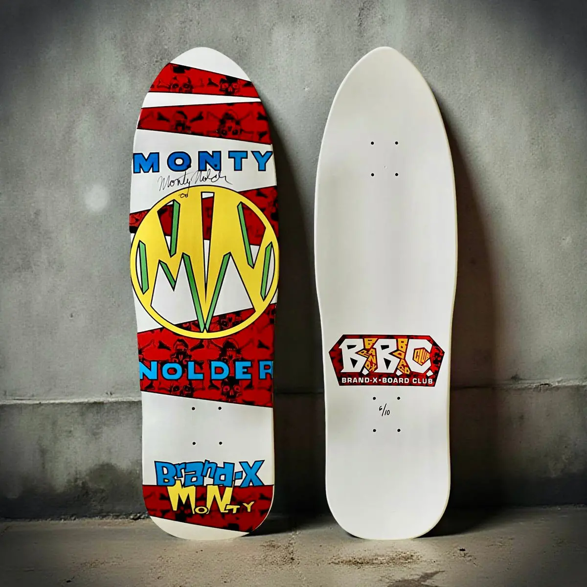 Monty Nolder Bbc Limited Edition Deck 9.5"X32" Hand Painted (1 Of 10) - Autographed 1