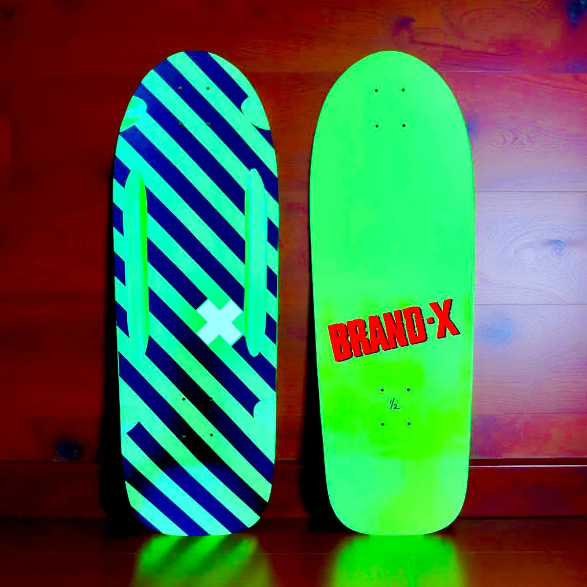 Vertical Hold 10"X30" Routed, Hand-Painted Deck (1 Of 2) 1