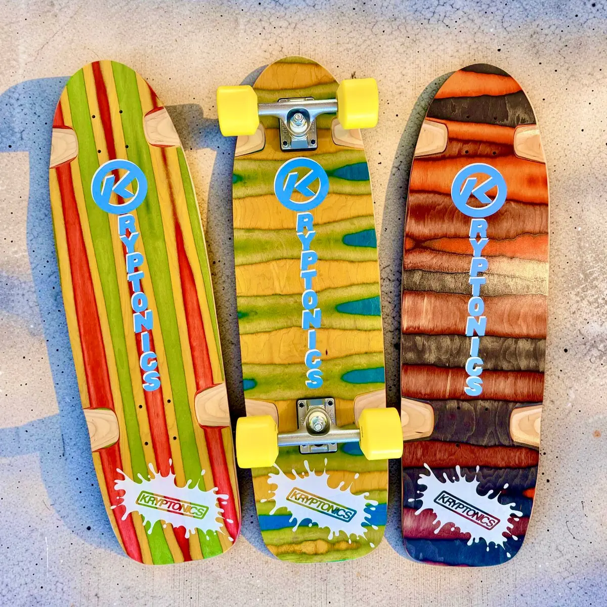 Kryptonics/Sims One-Of-A-Kind & Hand-Painted Cruiser Deck Or Complete 8.5”X31” (1 Of 1) 3
