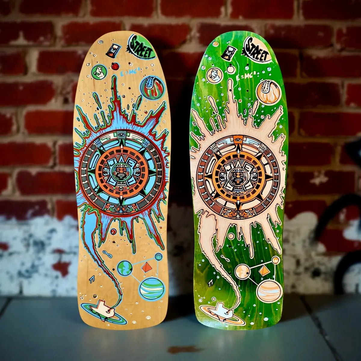 Jeff Phillips Aztec Limited Edition, Hand Painted Bbc Deck (1 Of 100) (Pre-Order, August) 1