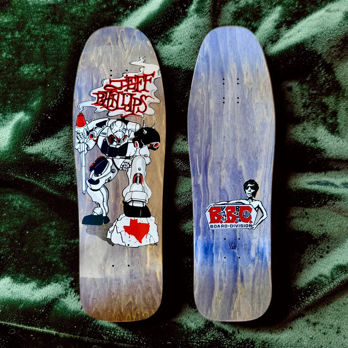 Jeff Phillips Bbc Gundam Limited Edition, Hand-Painted Deck (1 Of 20) 1