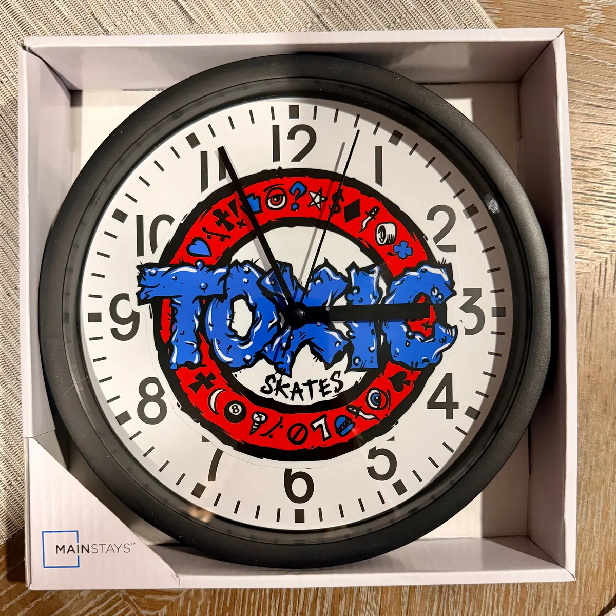 Toxic Skates Team Clock 9” 1
