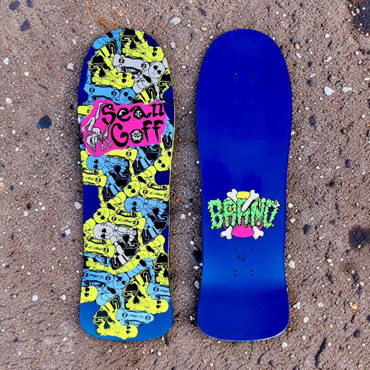 Sean Goff Baby Skater Limited Edition Deck 9.5"X30.5” Hand-Painted (1 Of 10) 1