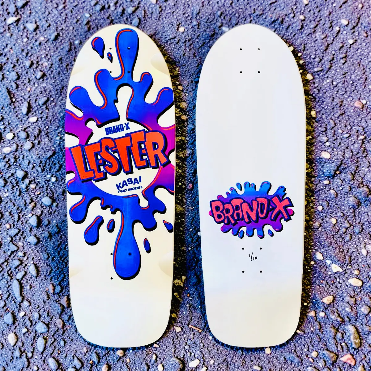 Lester Kasai 10”X30 Limited Edition, Hand-Painted Deck (1 Of 10) 1
