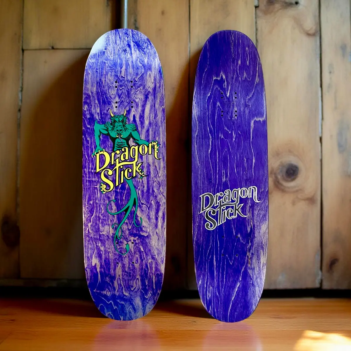 Dragon Stick Egg Deck 9”X32.75” Hand-Painted (1 Of 5) 1