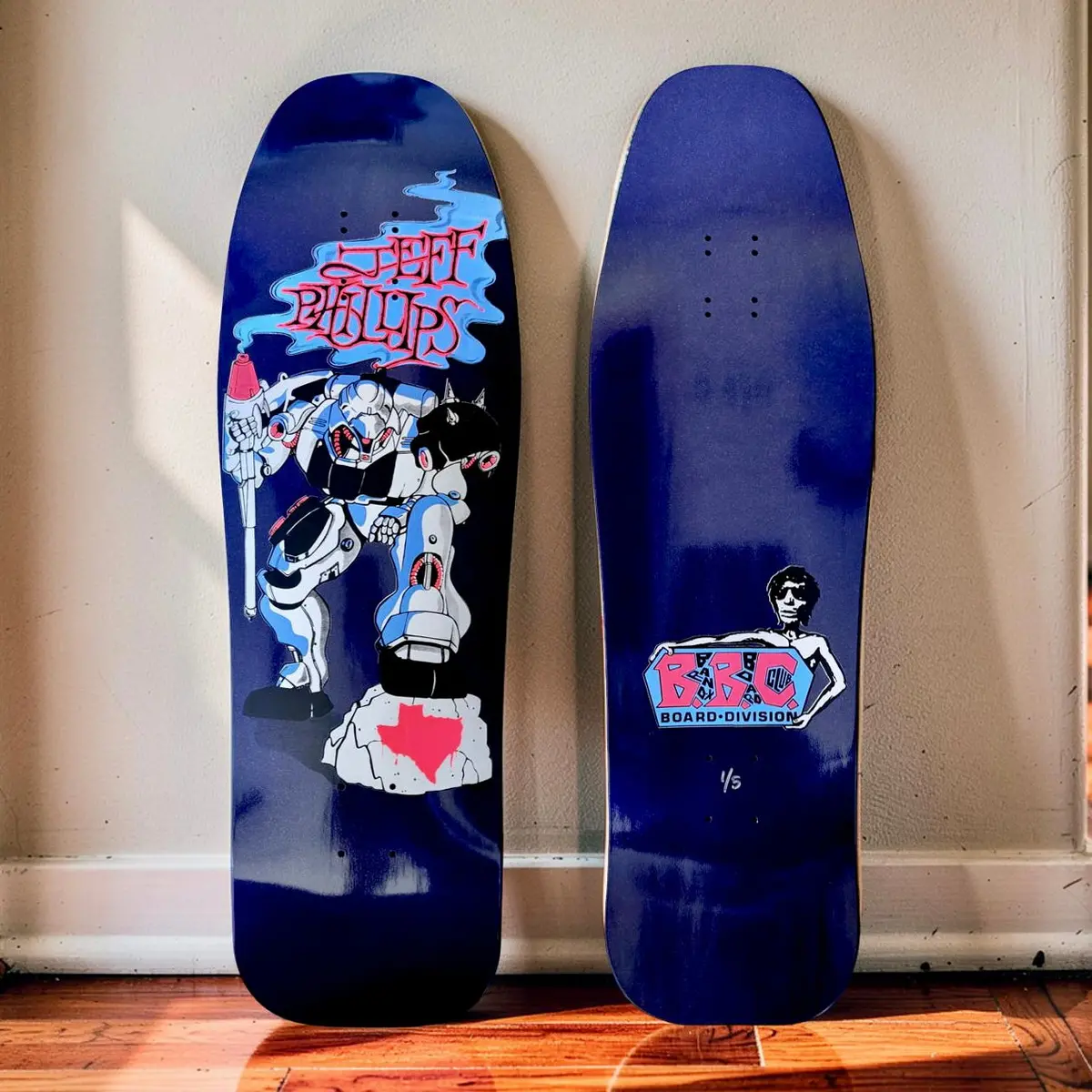 Jeff Phillips Bbc Gundam Limited Edition, Hand-Painted Deck (1 Of 5) 1