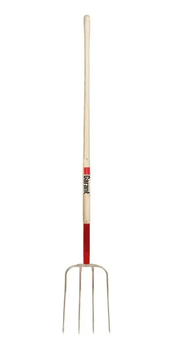 Garant G0413l 48 In. Wooden Handle 4-Tine Manure Pitchfork 1