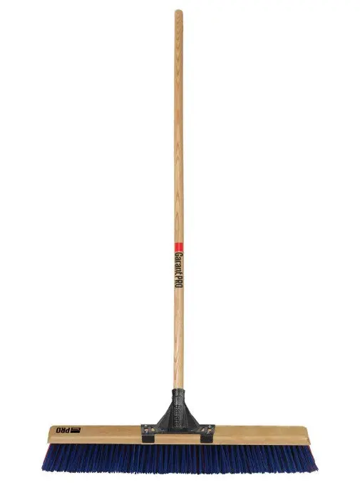 Garant Gpmebrs24 24 In. Max Efficiency Push Broom With 60 In. Long Hardwood Handle 1