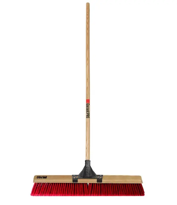 Garant Gppbms24 24 In. X 60 In. Wooden Handle Pro Series Multi-Surface Push Broom 1