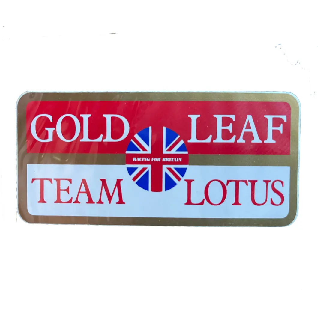 Gold Leaf Team Lotus - Small Sticker 1