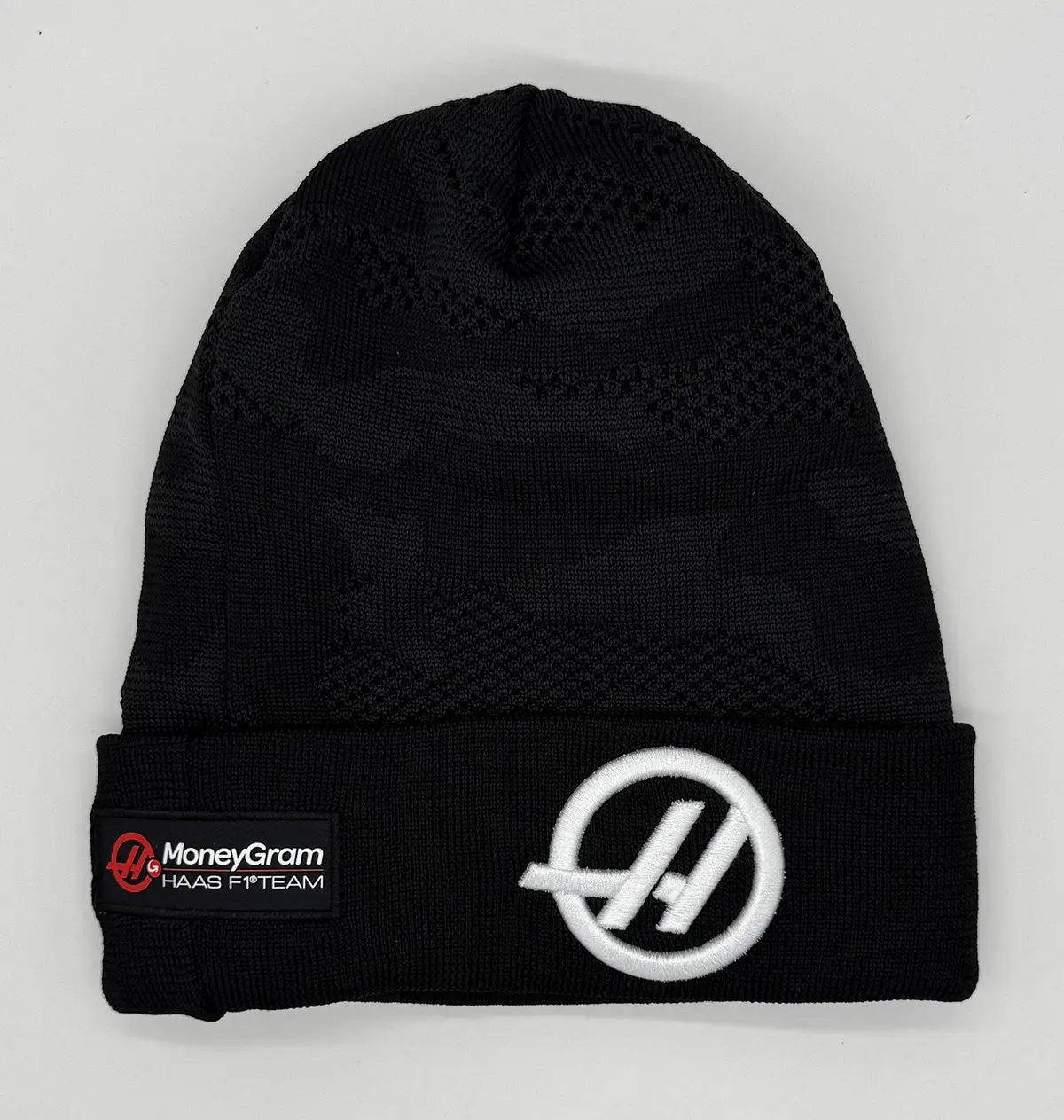 New Era X Haas F1 Camo Cuff Beanie 2025 1