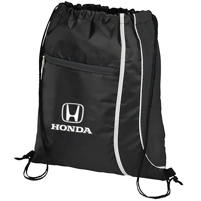 Honda Black Sports Drawstring Bag 1