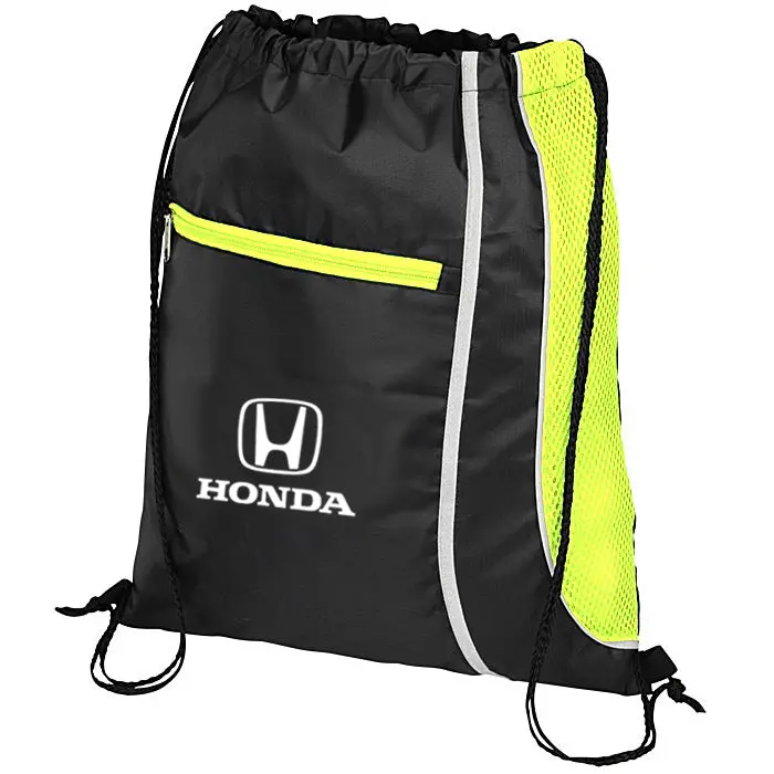 Honda Lime Sports Drawstring Bag 1