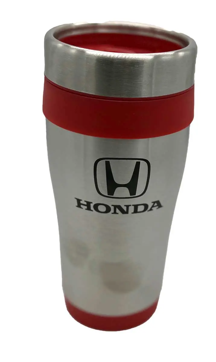 Honda Stainless Steel/Red Steel Travel Mug 1