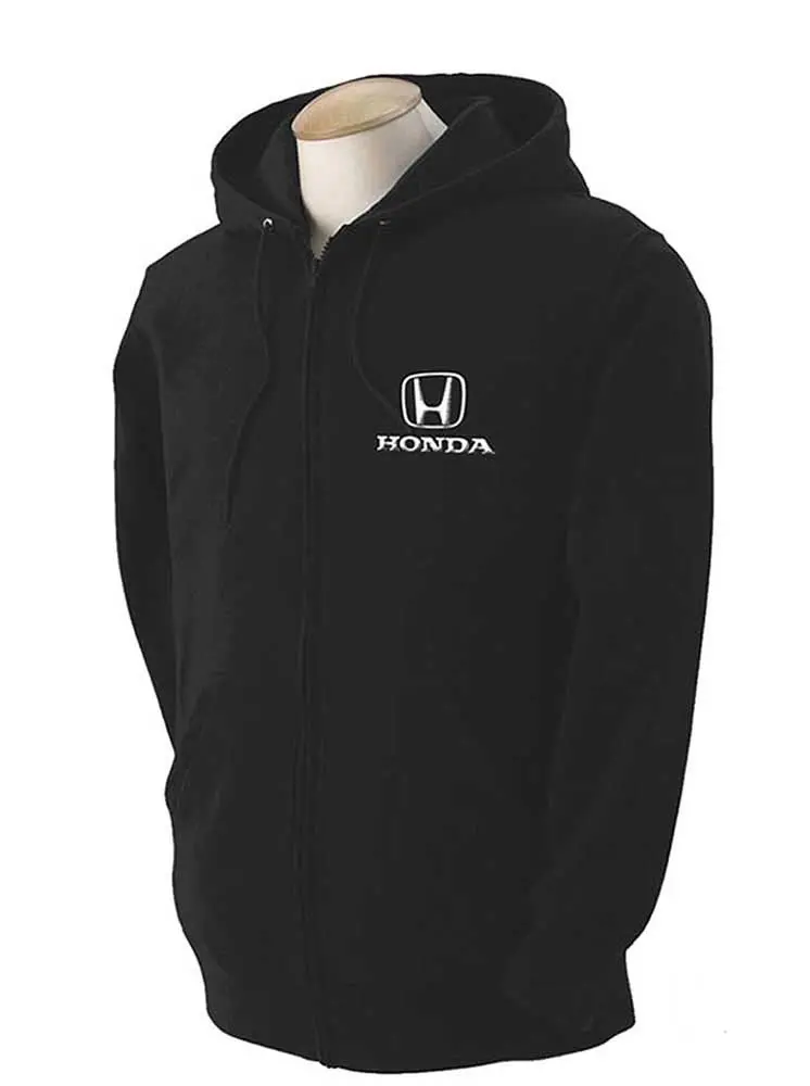 Honda Black Hooded Full Zip Sweatshirt 1