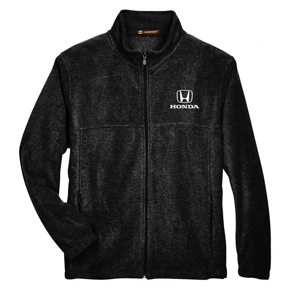 Honda Black Full Zip Fleece Jacket 1