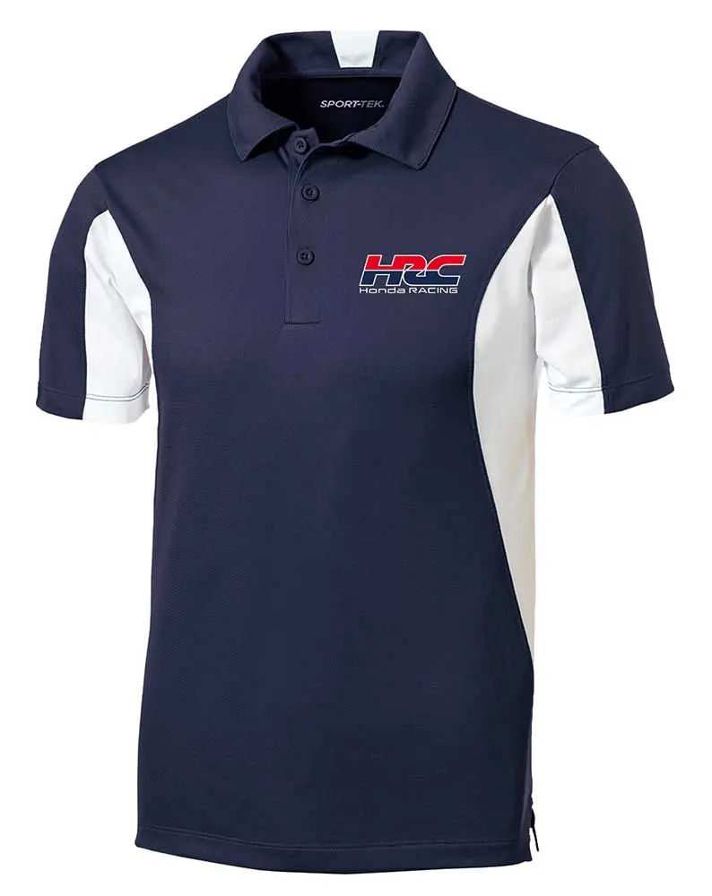 Hrc Honda Racing Color Block Polo Navy 1