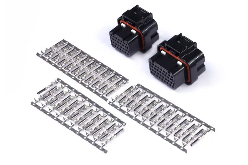 Haltech Plug And Pins Only - Amp 26 & 34 Pin 4 Row 3 Keyway Superseal Connector Set 1