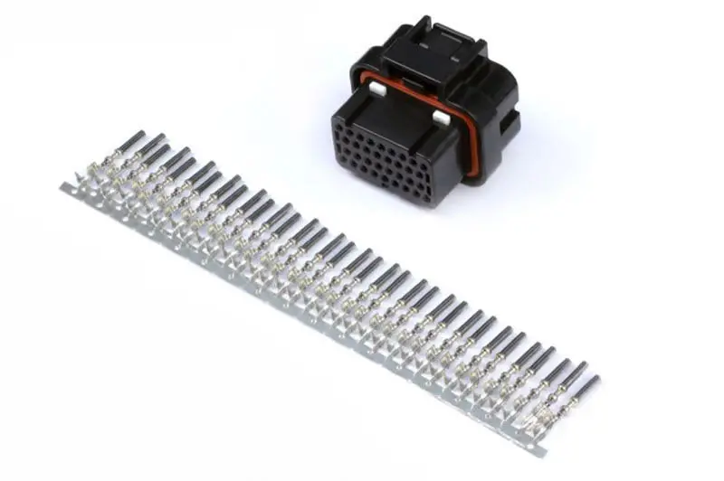 Haltech Plug And Pins Only - Amp 34 Pin 4 Row 3 Keyway Superseal Connector 1