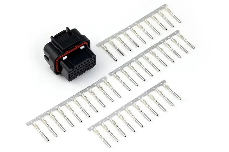 Haltech Plug And Pins Only - Amp 34 Pin 4 Row - Key 2 4 Keyway Superseal Connector 1