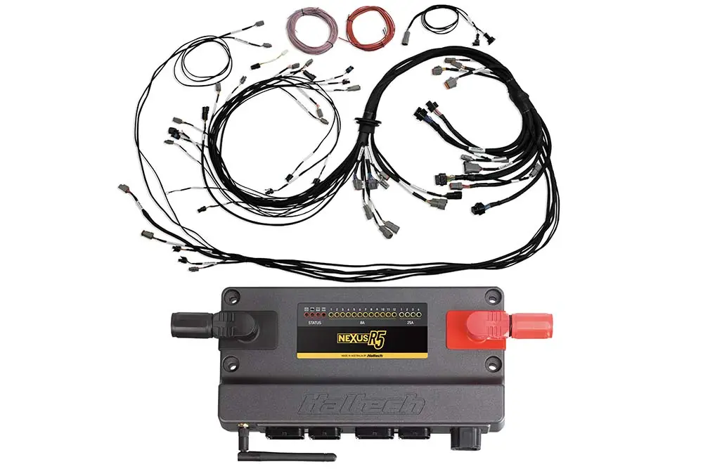 Haltech Nexus R5 Ecu + Universal V8 Terminated Harness Ht-195400 1