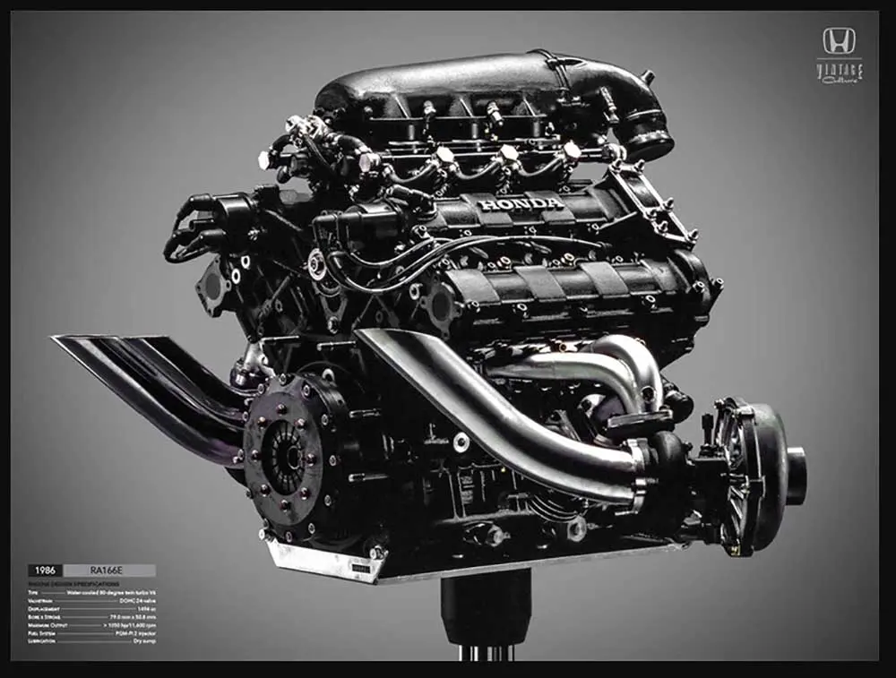 Honda V6 Turbo F1 Engine Poster 1